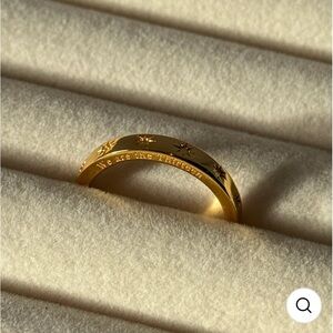 Throne of Glass “We Are the Thirteen” 18k Gold Engraved Women's Ring